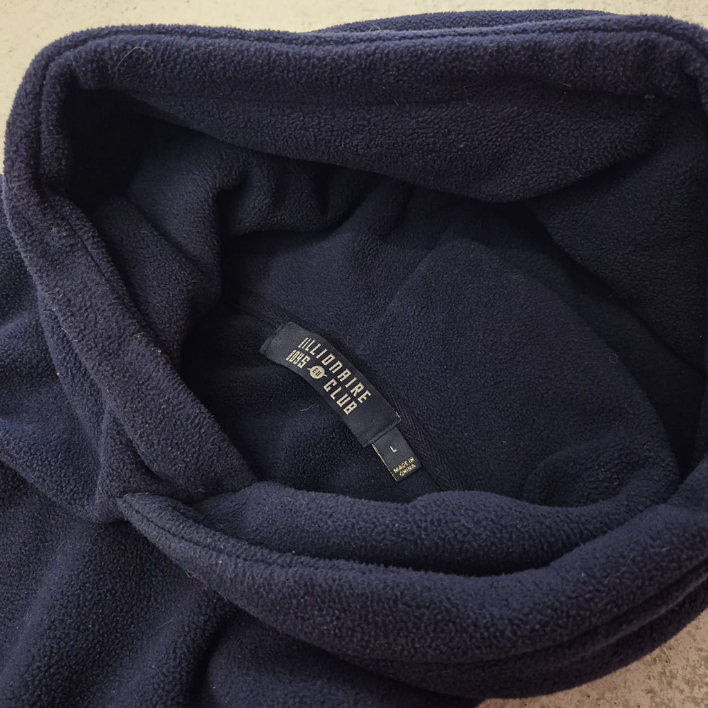 BBC Fleece Navy Hoodie (L)