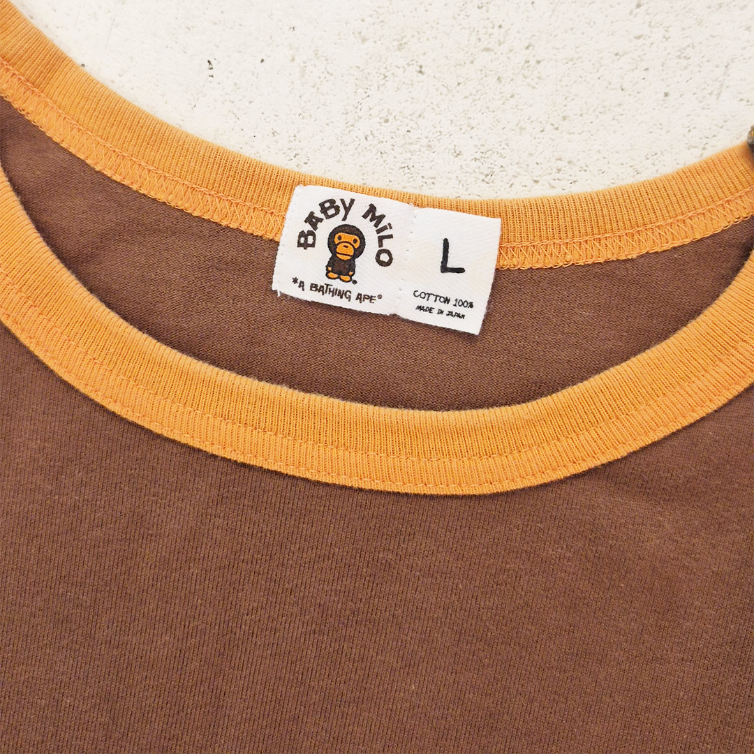 BAPE Baby Milo 2004 Brown Tee (L)