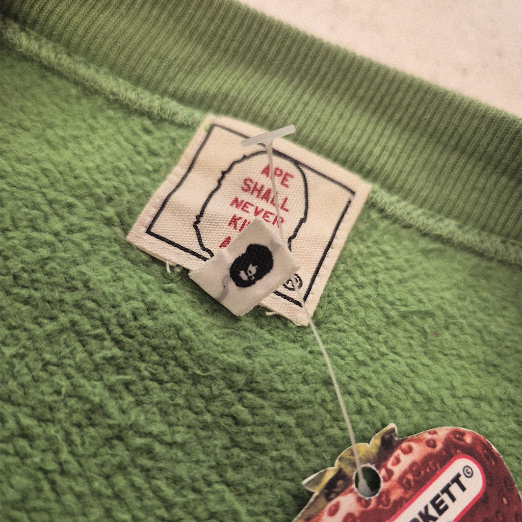 BAPE Baby Milo Vintage Green OG Milo Face Sweater (S)