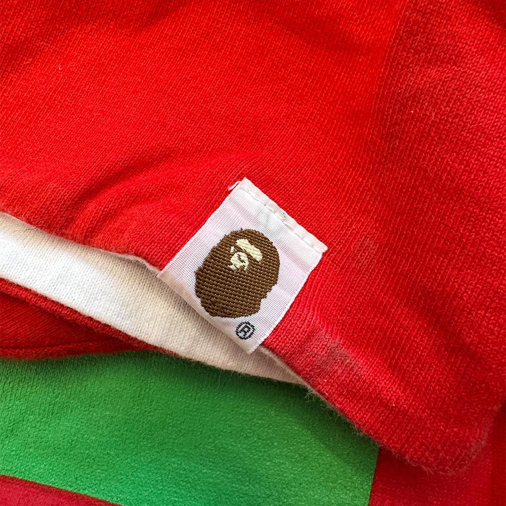 BAPE Vintage Baby Milo Big Head Red Double Layered Tee (L)