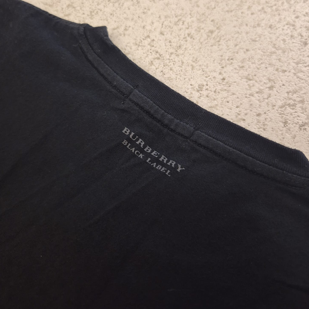 Burberry Nova Check Black Tee (3 - M)