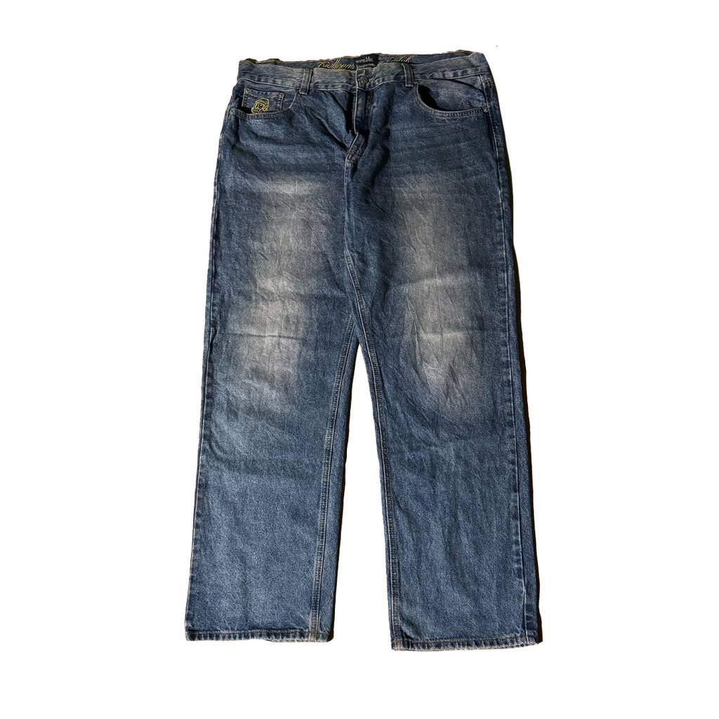 BBC Embroidery Helmet Denim Pants (38)