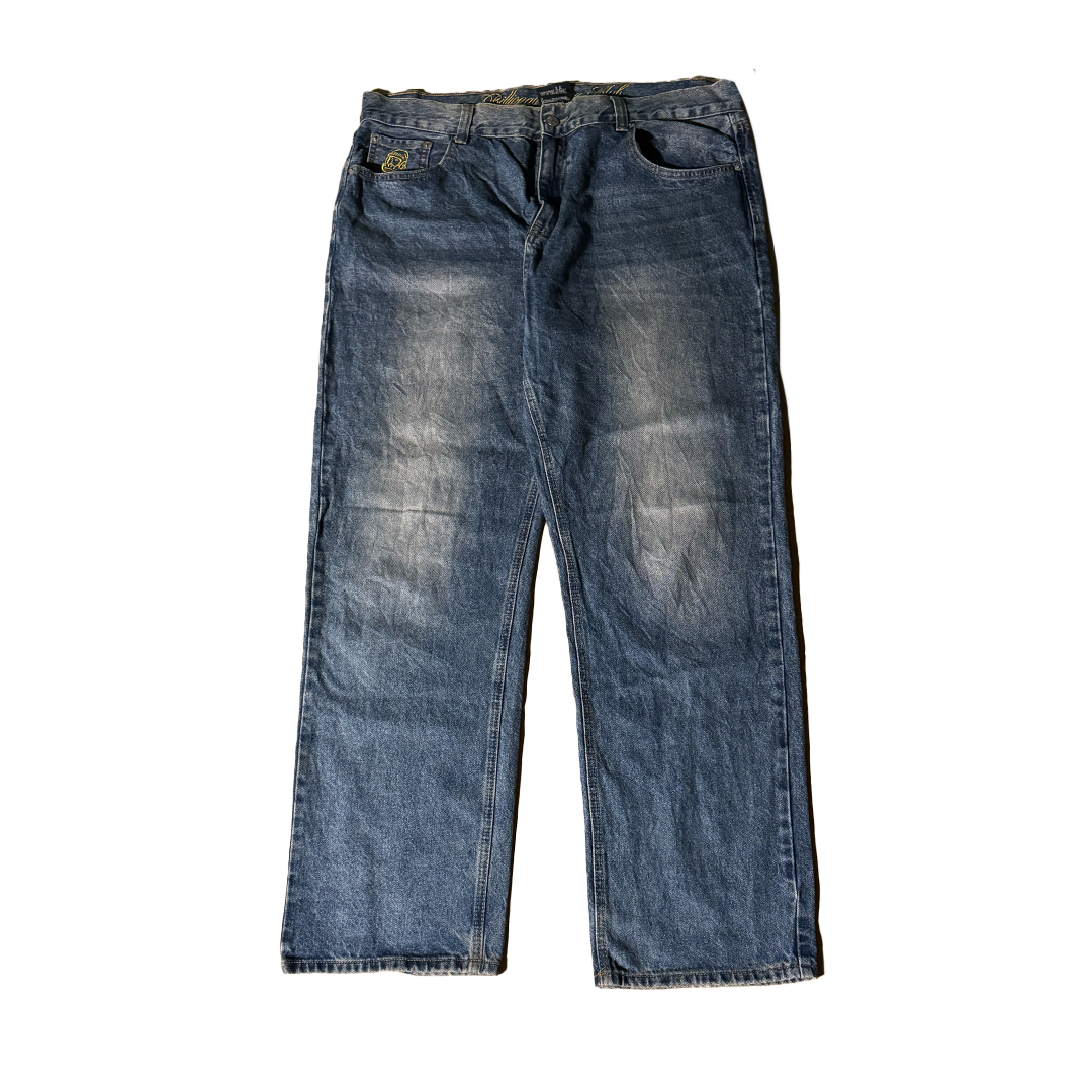 BBC Embroidery Helmet Denim Pants (38)