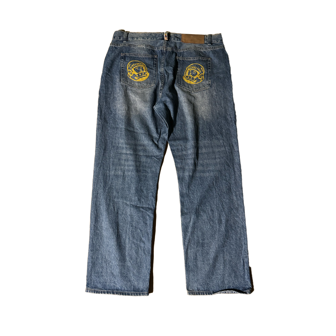 BBC Embroidery Helmet Denim Pants (38)
