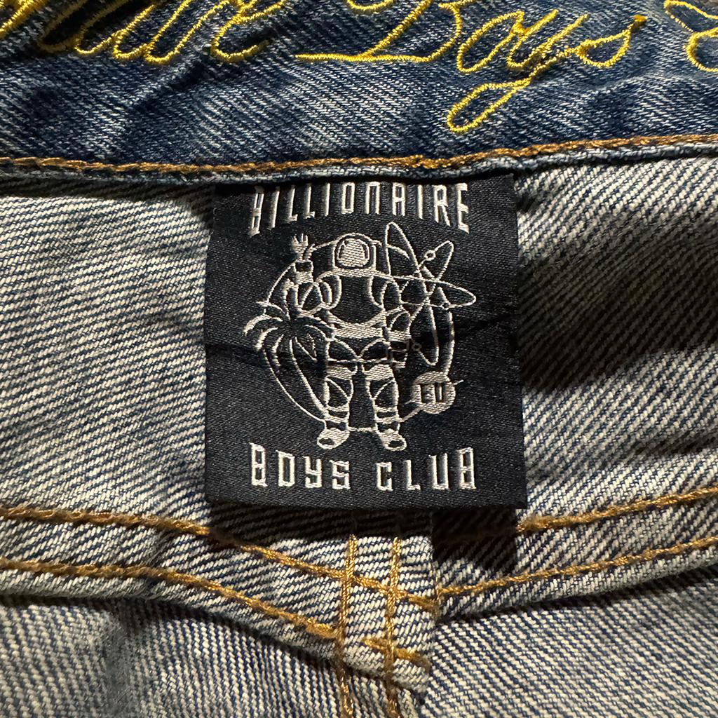 BBC Embroidery Helmet Denim Pants (38)