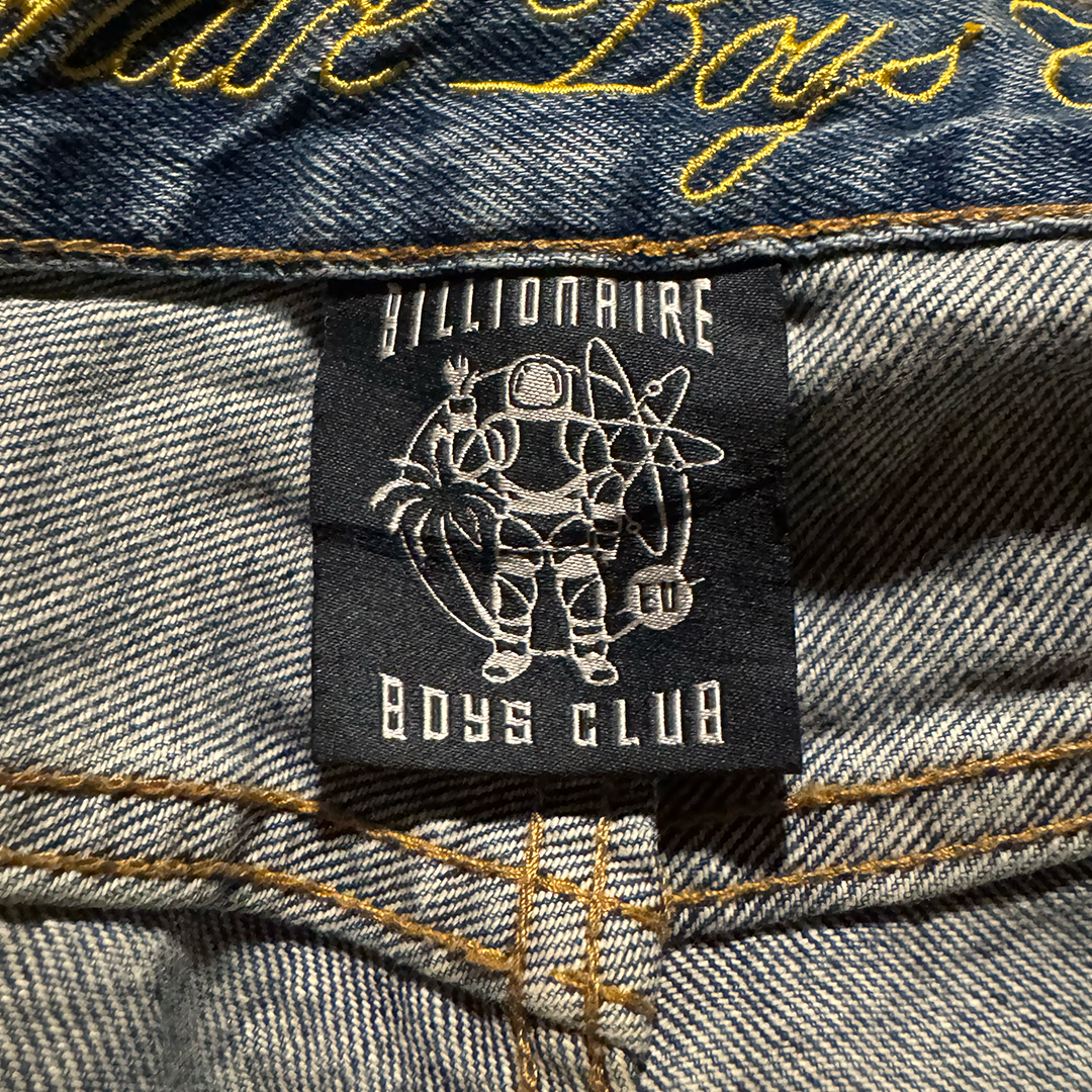 BBC Embroidery Helmet Denim Pants (38)