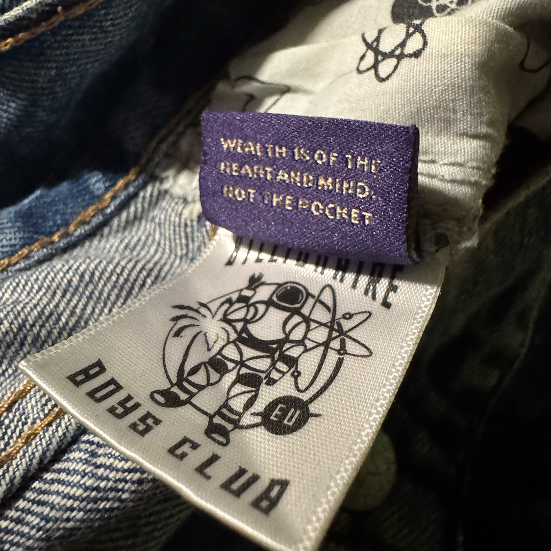BBC Embroidery Helmet Denim Pants (38)