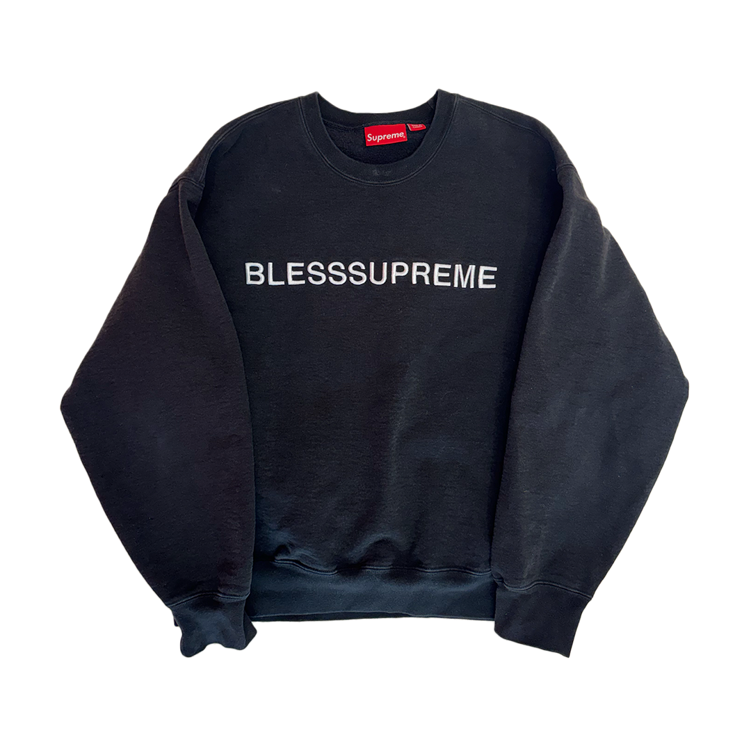 Supreme x Bless Black Crewneck Sweater (M)
