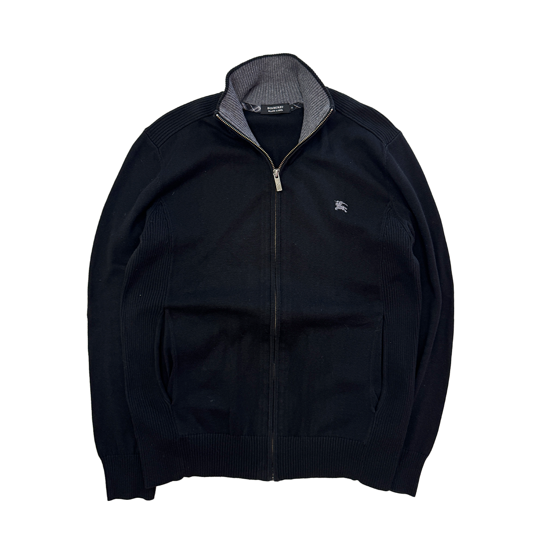 Burberry Black Label Zip Up Black Sweater (2)