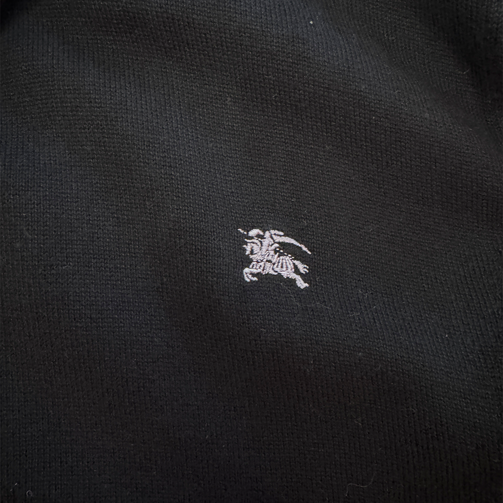 Burberry Black Label Zip Up Black Sweater (2)