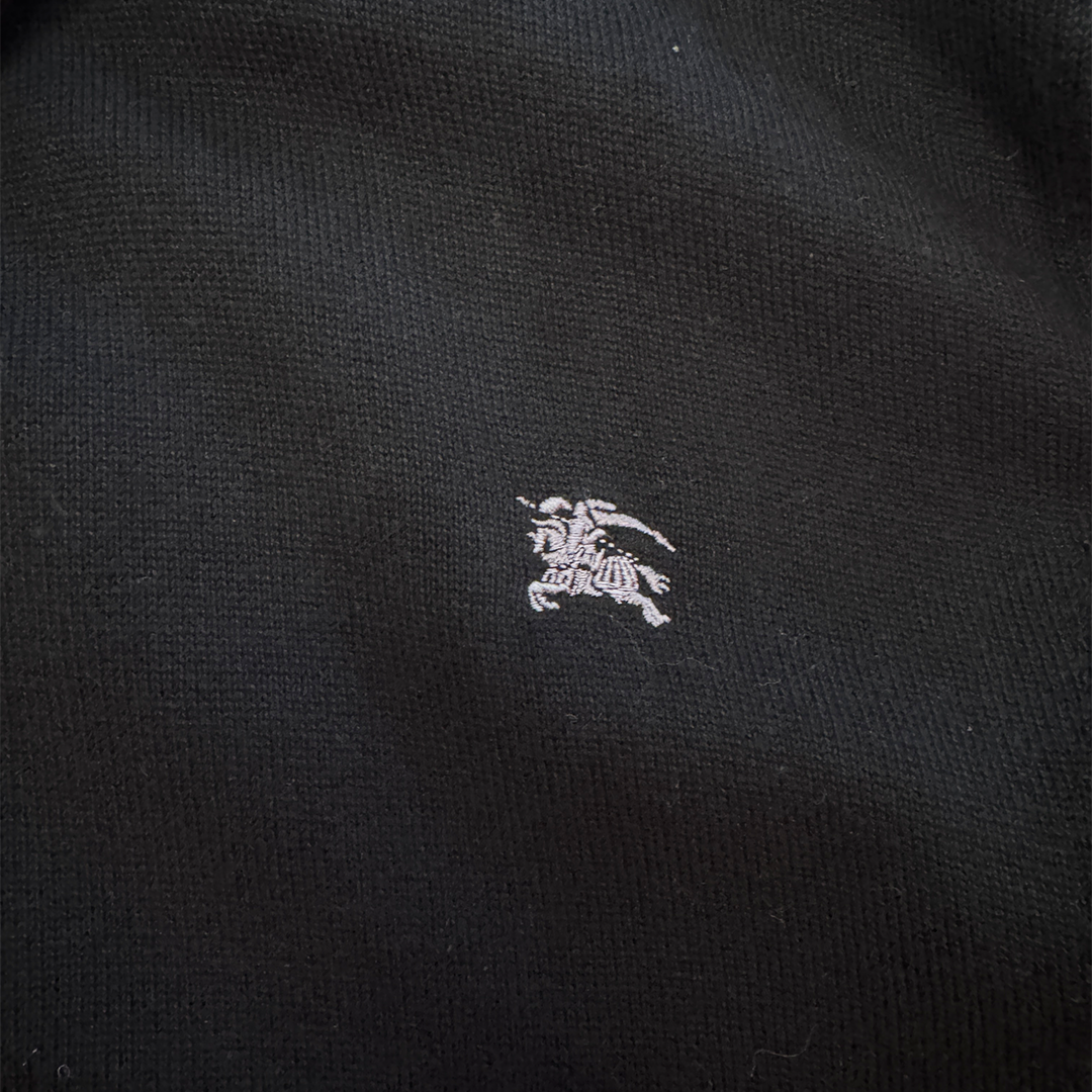 Burberry Black Label Zip Up Black Sweater (2)