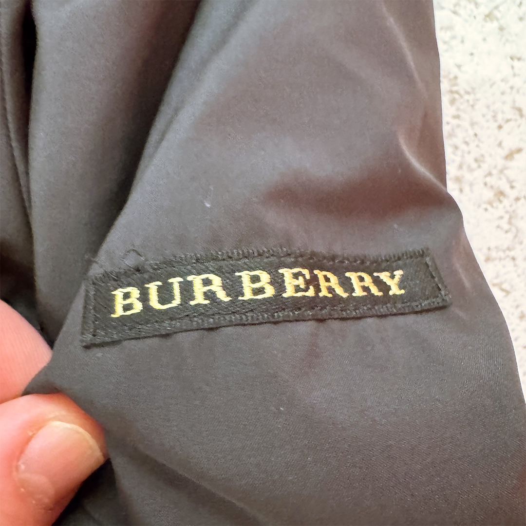 Burberry Reversible Black Half-Zip Fleece (L)
