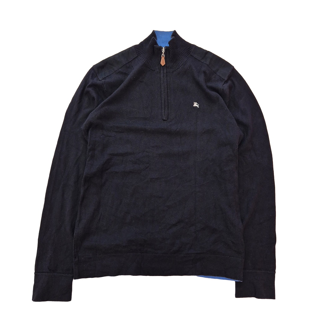 Burberry Black Label 1/4 Zip Knit Sweater (M)