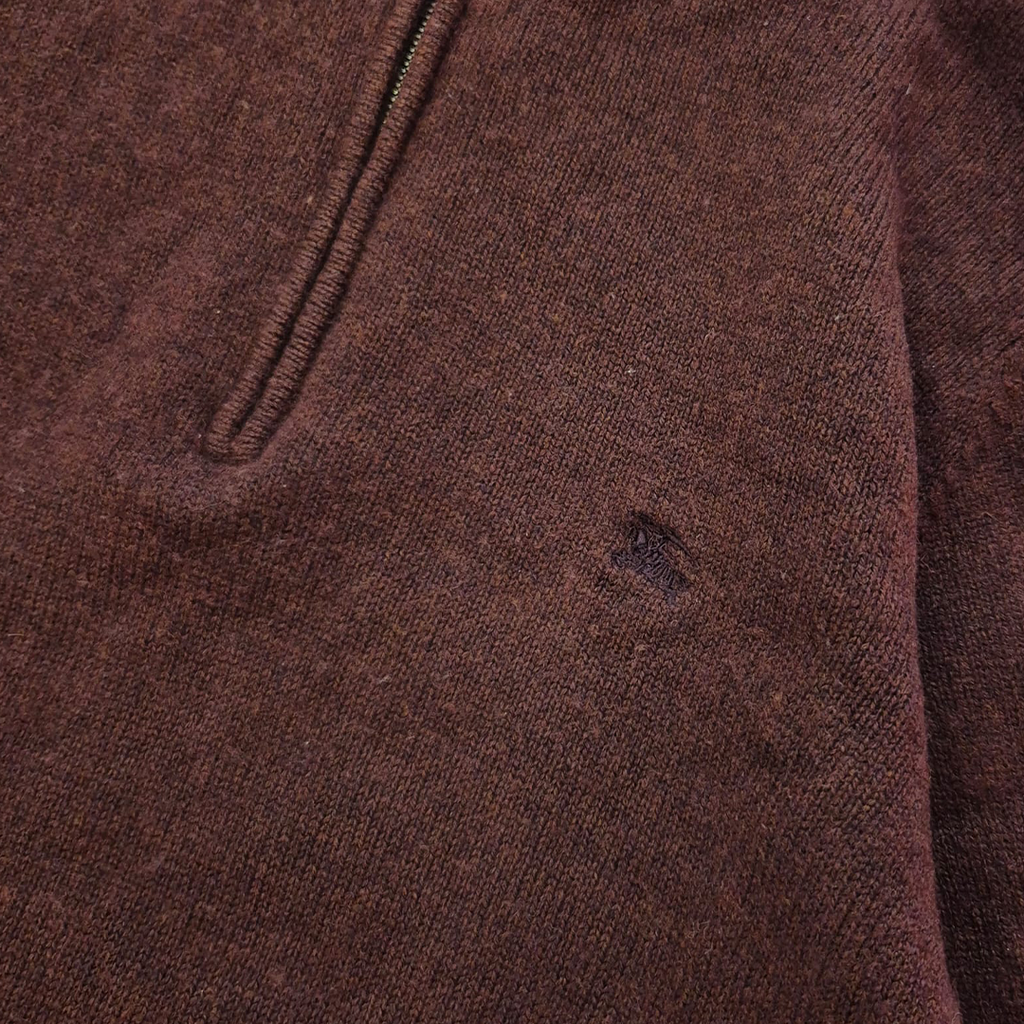 Burberry Cashmere Zip Red Sweater (M)