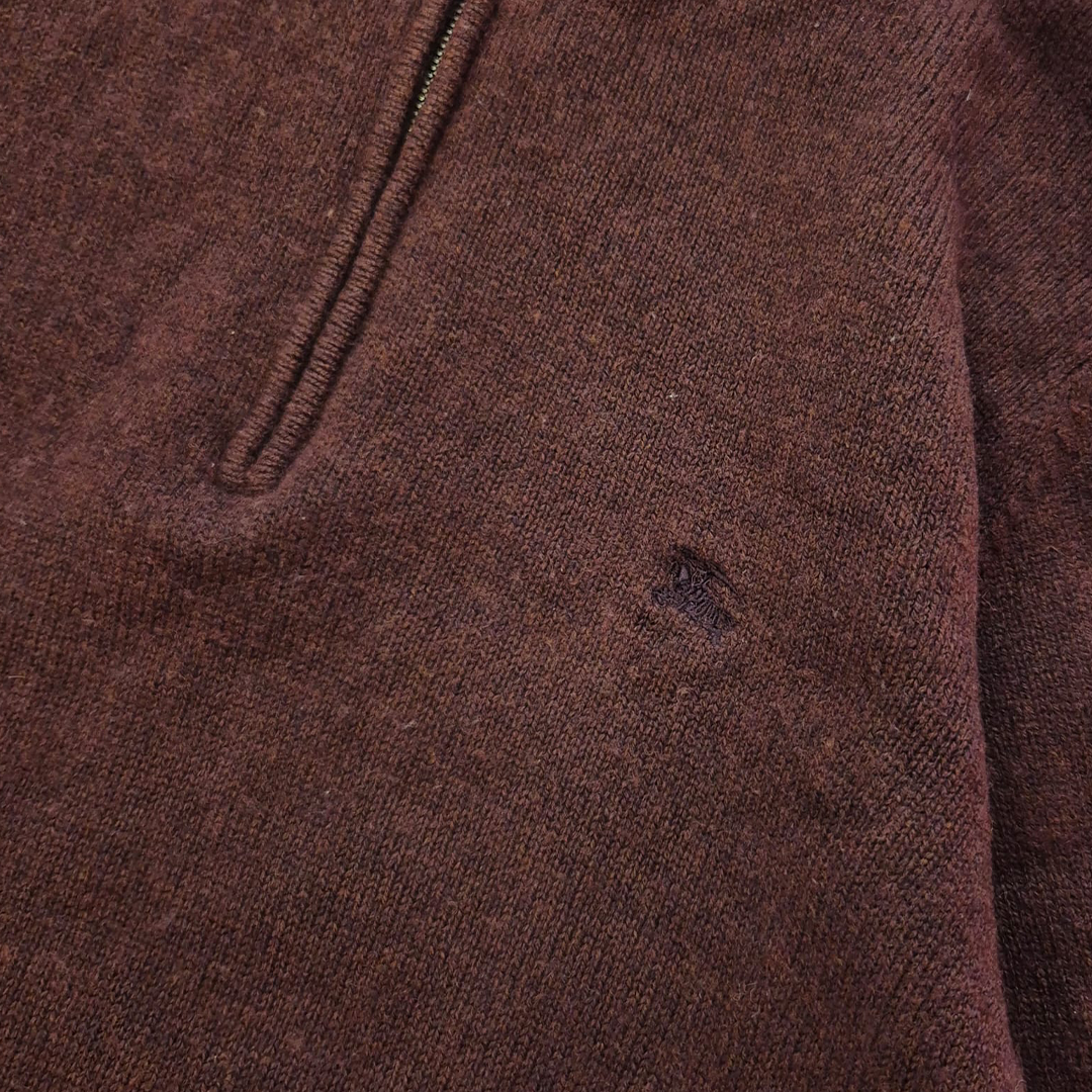 Burberry Cashmere Zip Red Sweater (M)