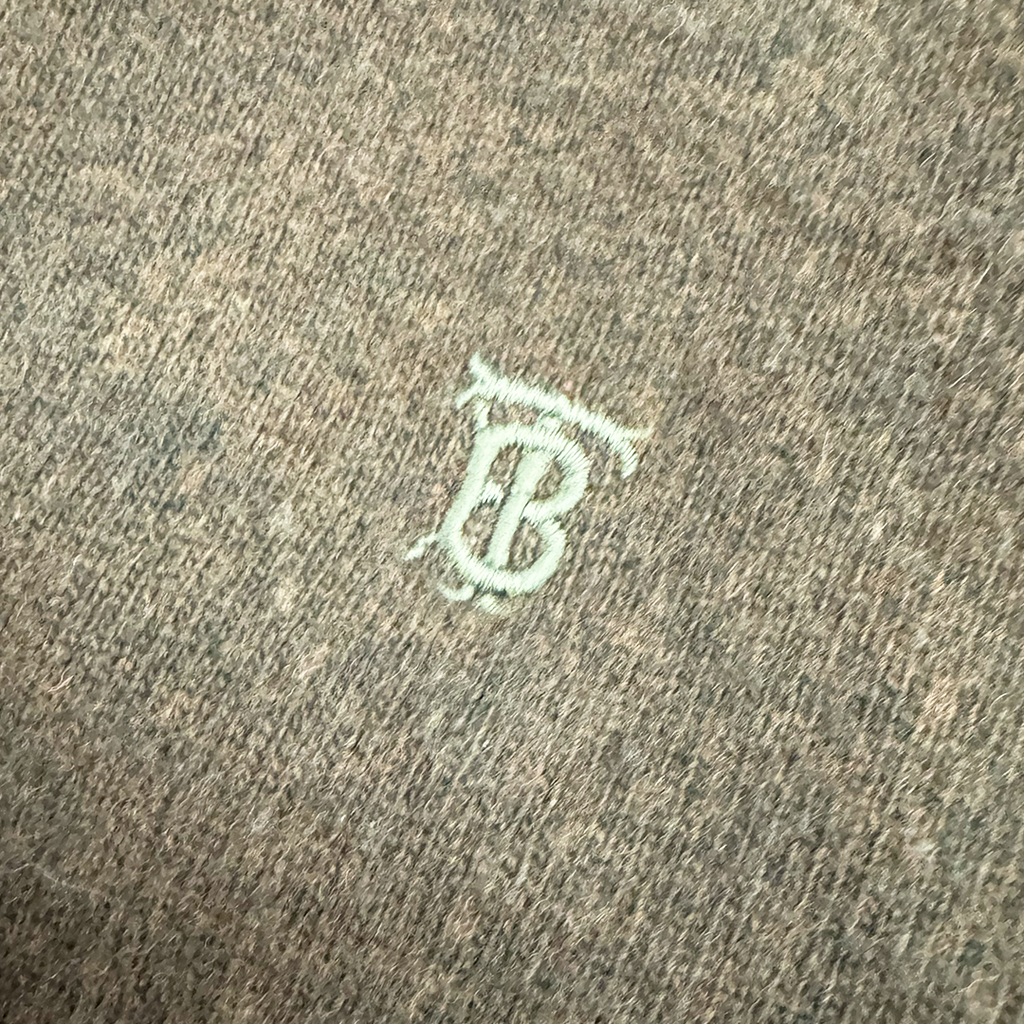 Thomas Burberry Vintage Olive Knit (S)