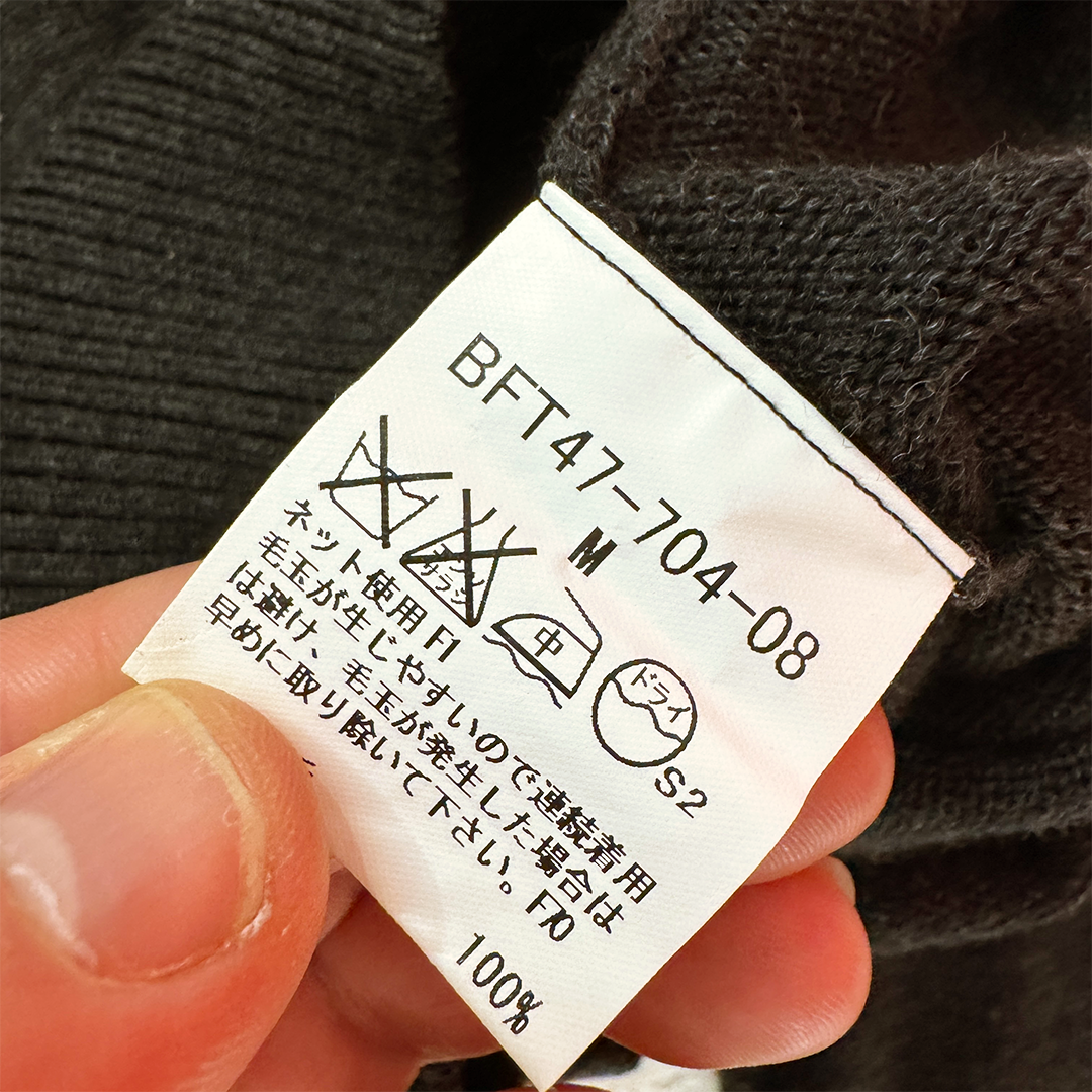 Burberry Black and Red Half-Zip Knit (M)