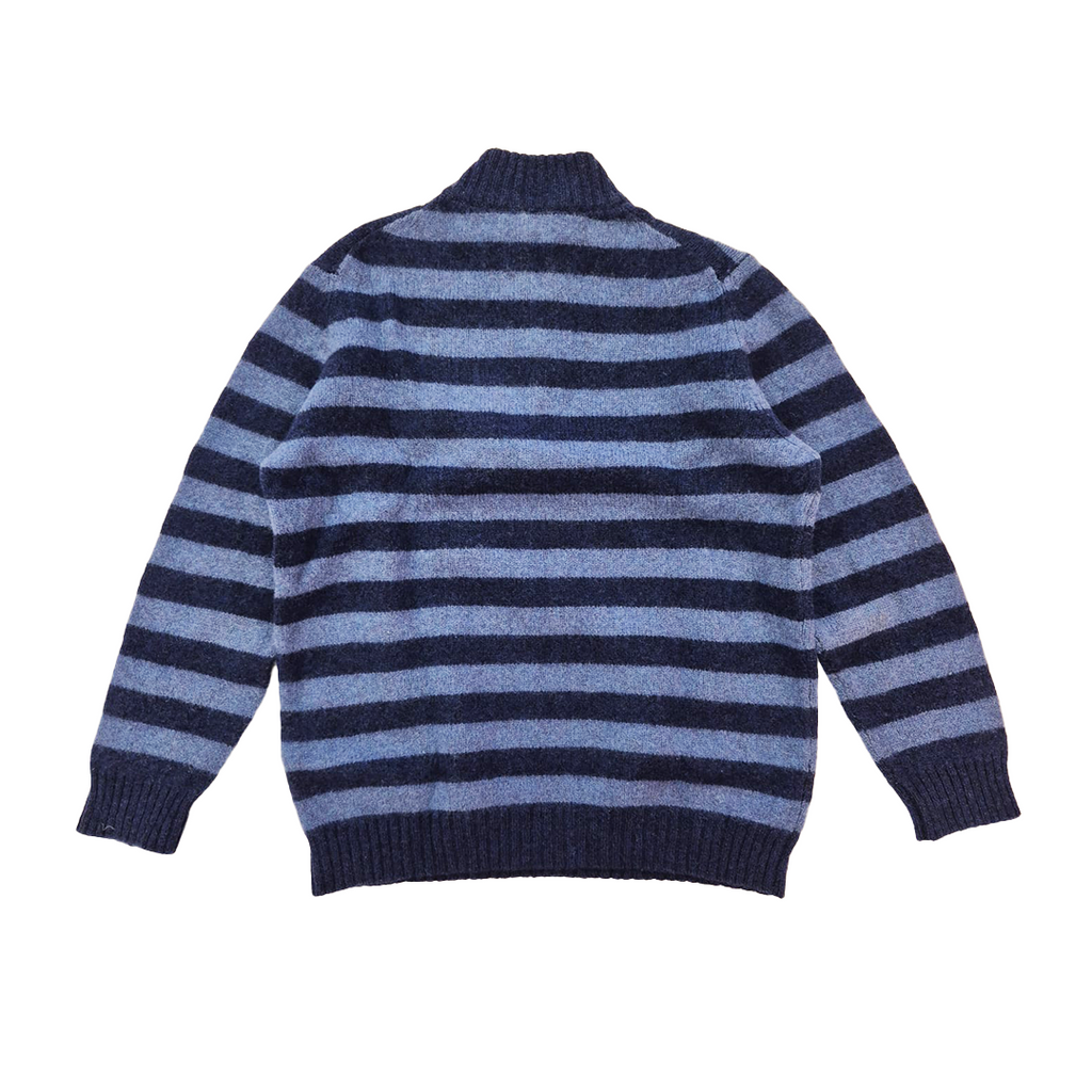 Burberry London Striped Wool Half-Zip Sweater (48 S/M)