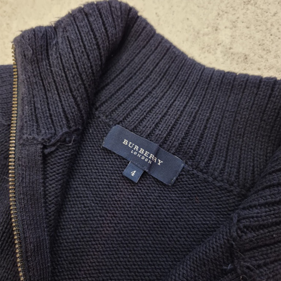 Burberry London Half-Zip Knit Sweater (4)