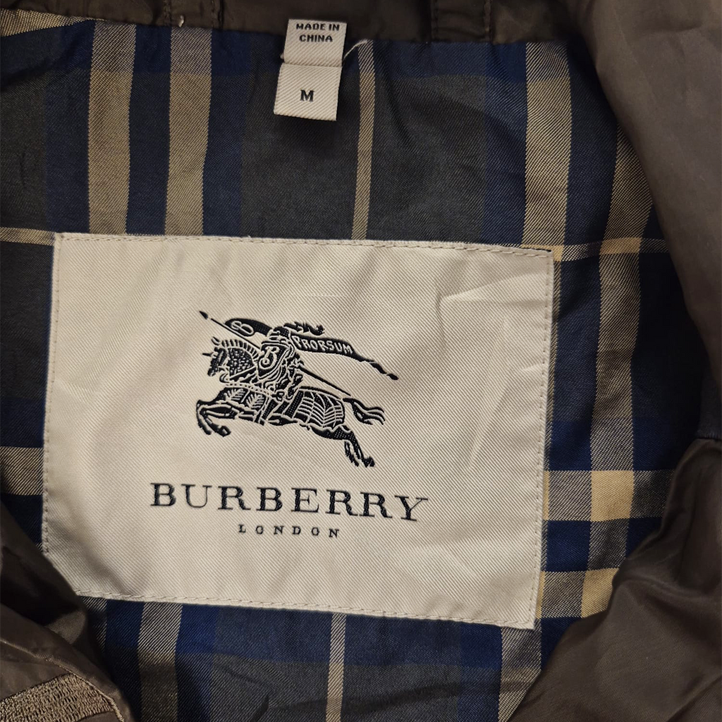 Burberry Olive Nylon Jacket (M)