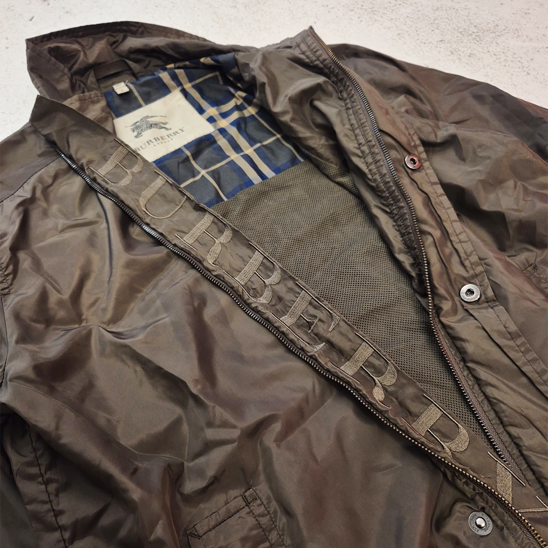 Burberry Olive Nylon Jacket (M)