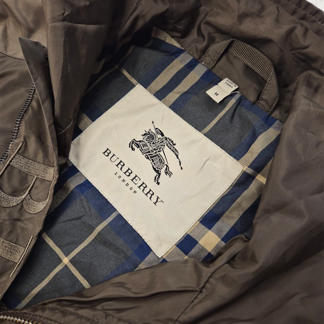 Burberry Olive Nylon Jacket (M)