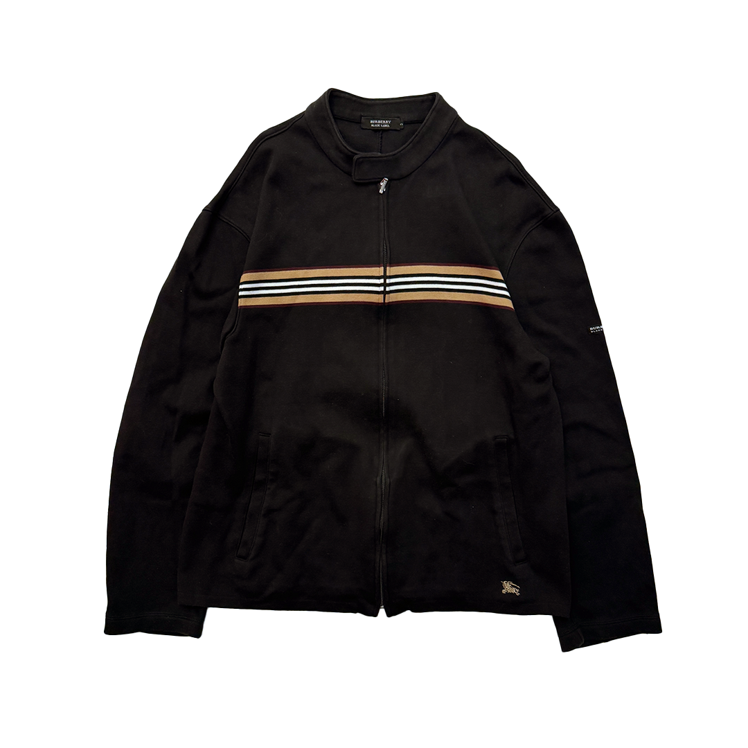 Burberry Black Label Nova Stripe Full Zip Sweater (L)