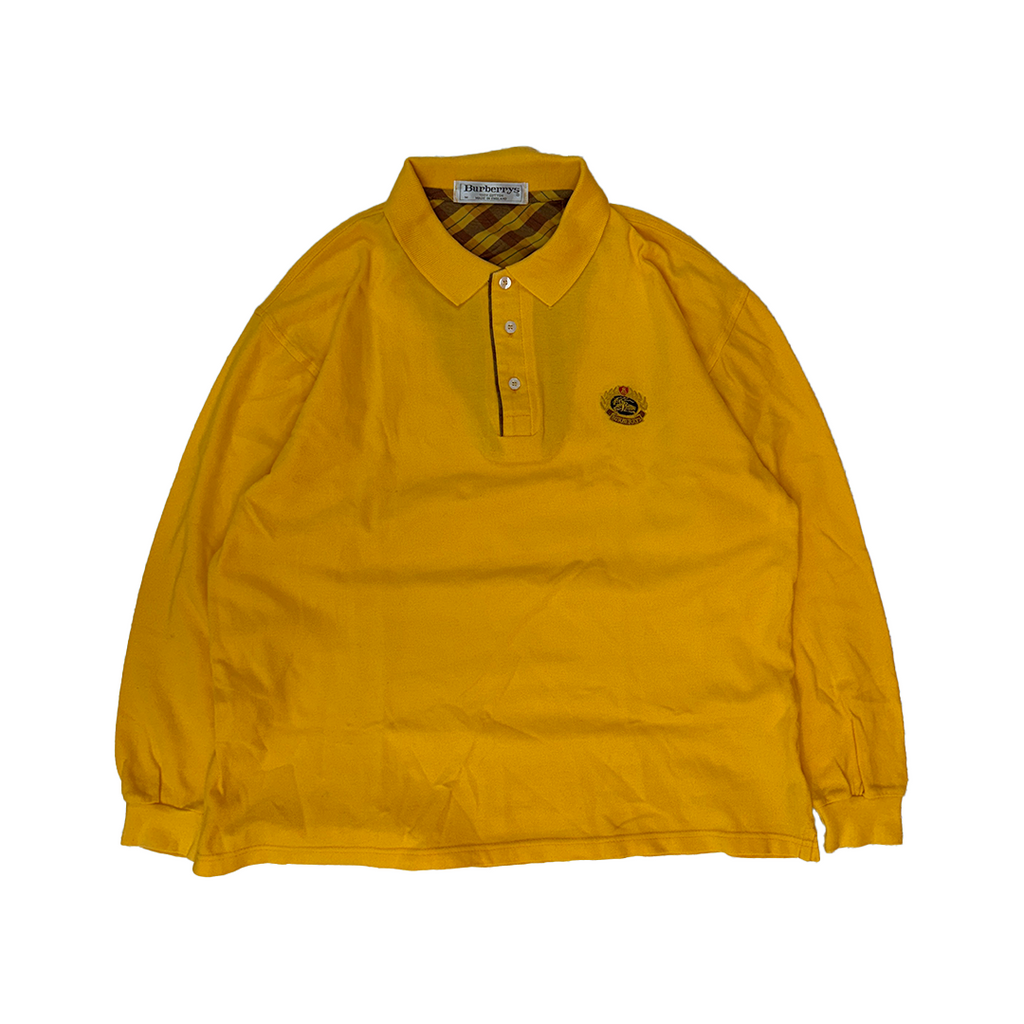 Burberry Vintage Orange L/S Polo (M)