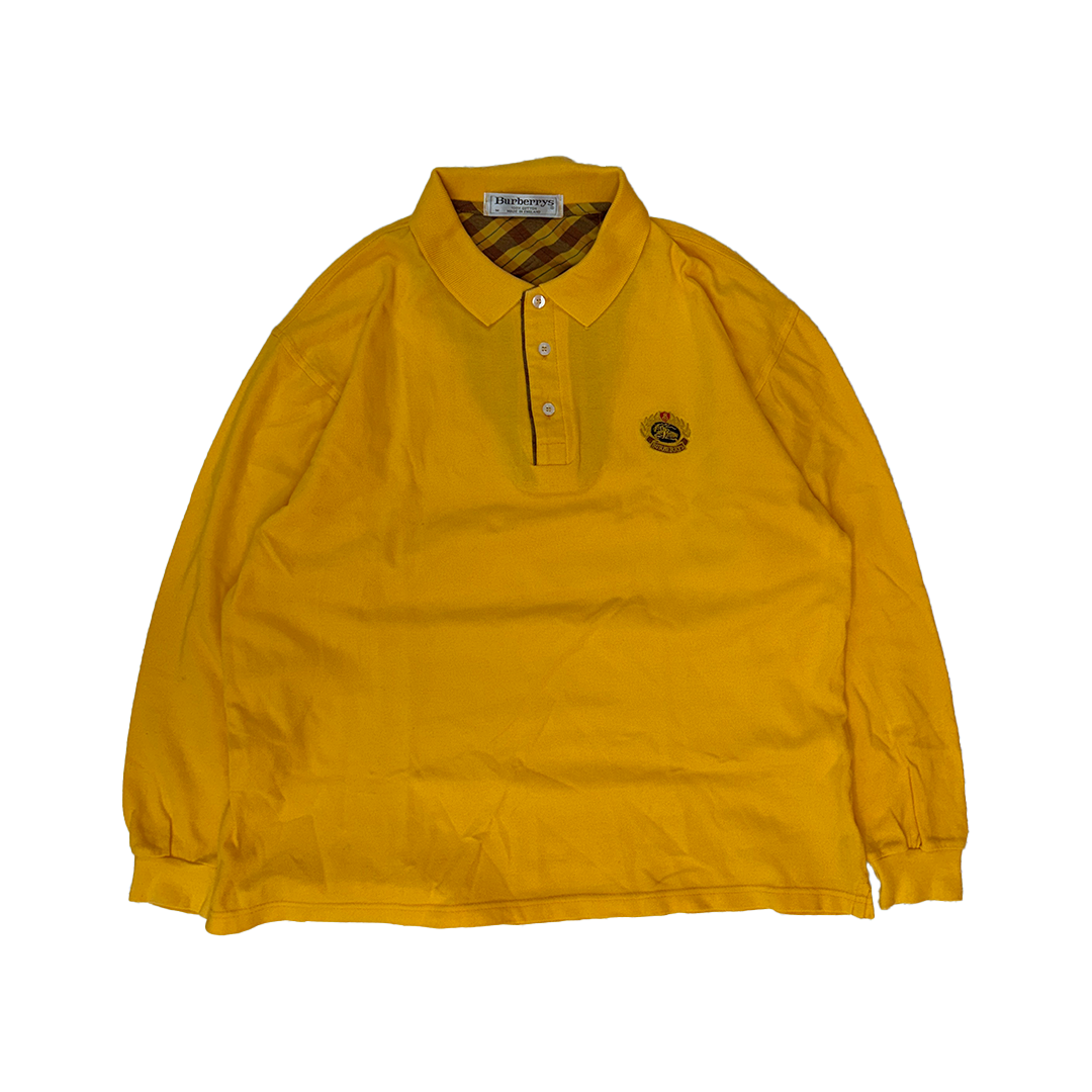 Burberry Vintage Orange L/S Polo (M)
