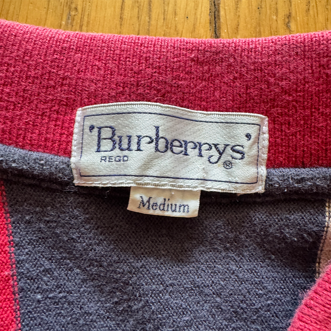Burberry Vintage Striped Polo (M)