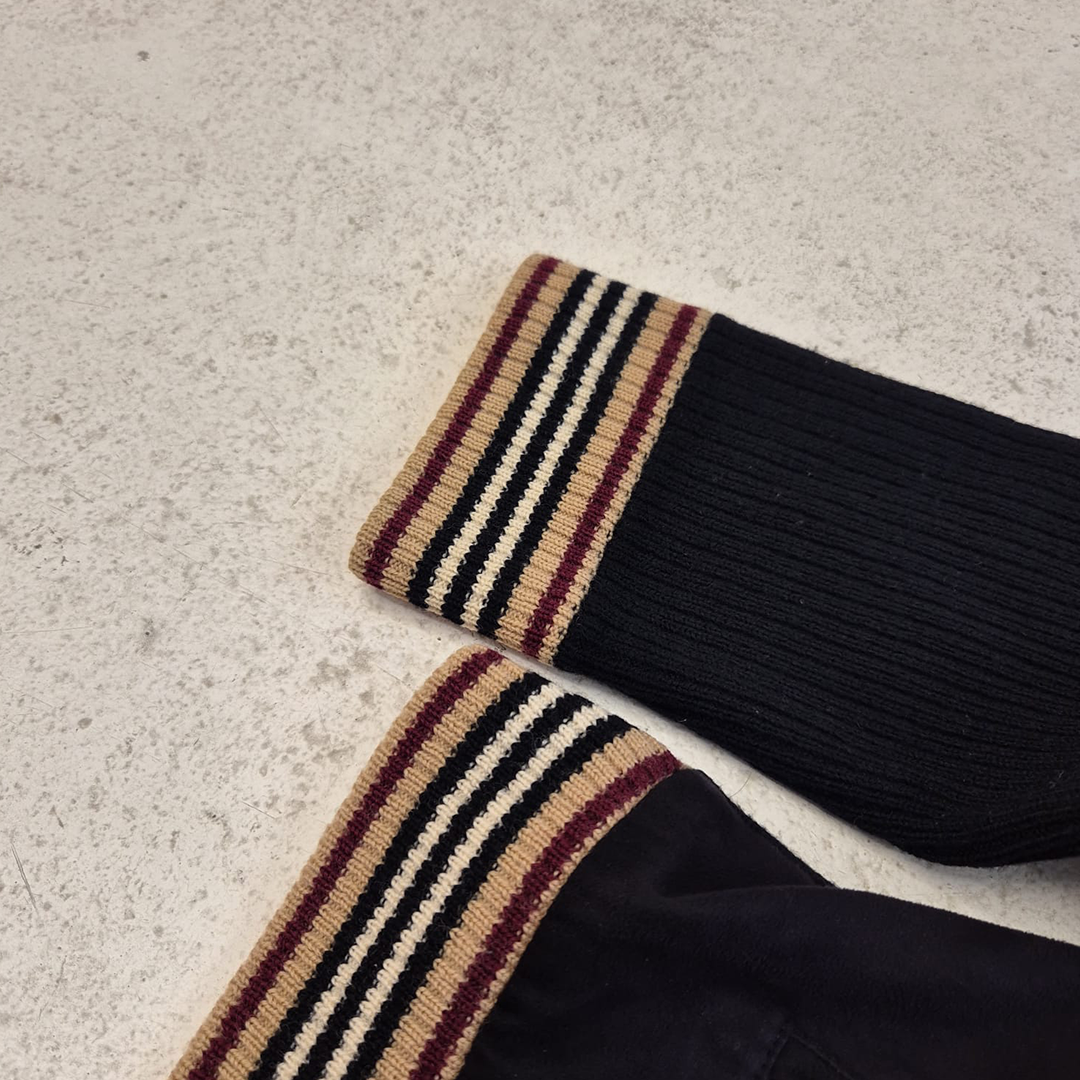 Burberry Black Label Driver Knit Zip-Up Sweater (S)