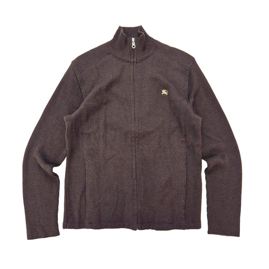 Burberry Black Label Japan Exlcusive Dark Brown Zip Turtleneck Sweater (3)