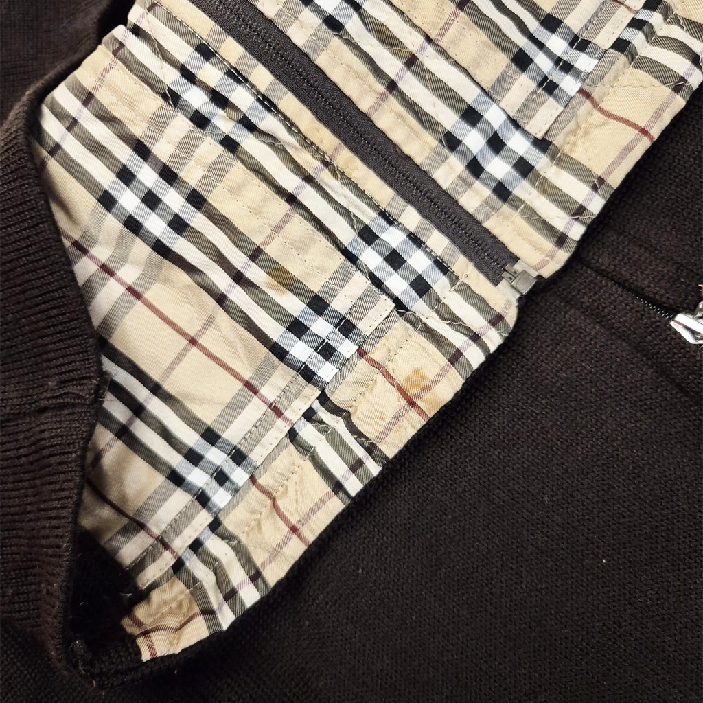 Burberry Black Label Japan Exlcusive Dark Brown Zip Turtleneck Sweater (3)