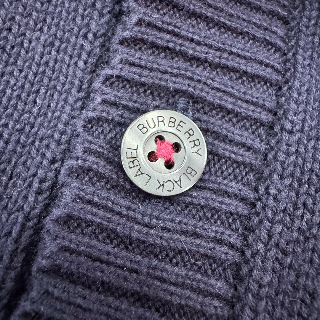 Burberry Black Label 2-Way Collar Henley Knit (2)