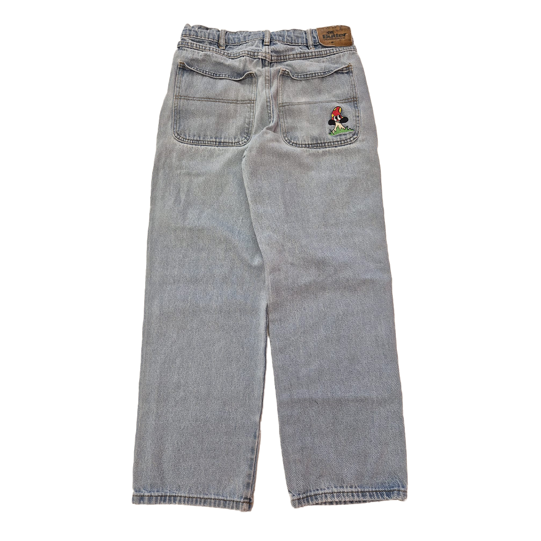 Butter Goods Relaxed Baggy Pants Blue (28)