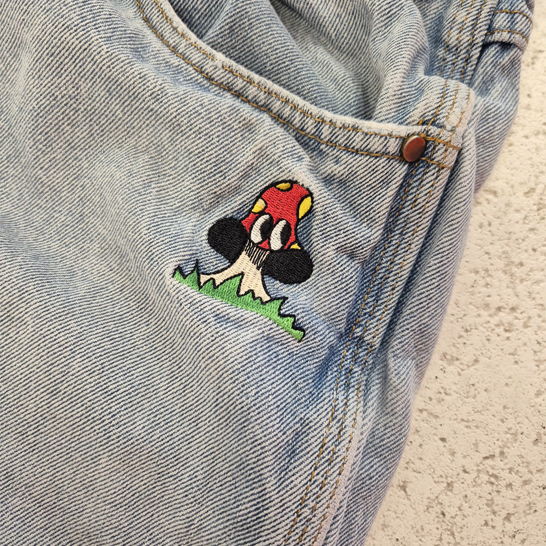 Butter Goods Relaxed Baggy Pants Blue (28)