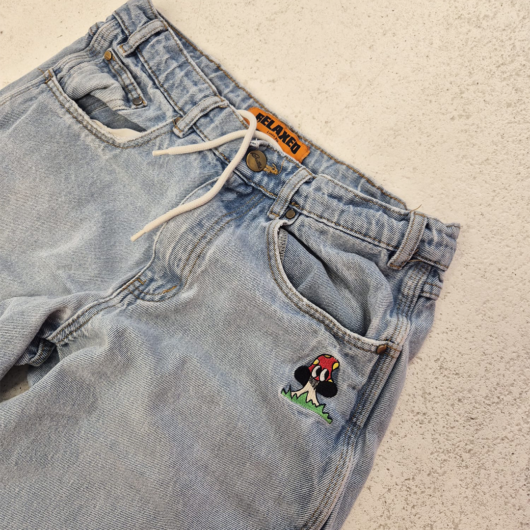 Butter Goods Relaxed Baggy Pants Blue (28)