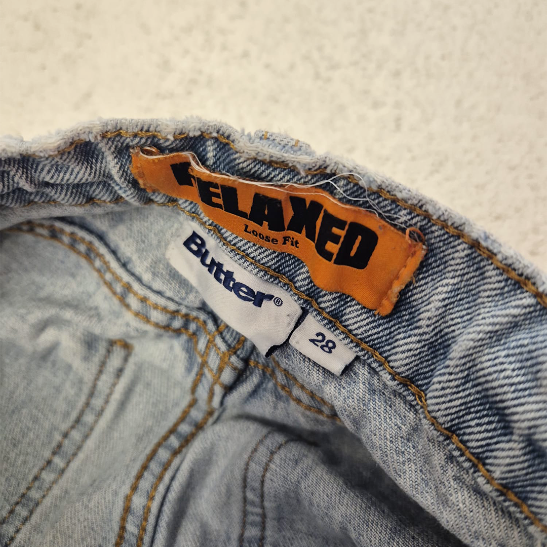 Butter Goods Relaxed Baggy Pants Blue (28)