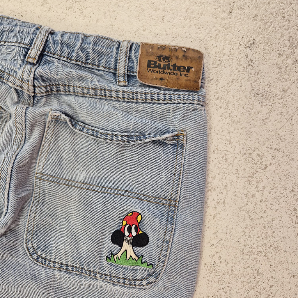 Butter Goods Relaxed Baggy Pants Blue (28)