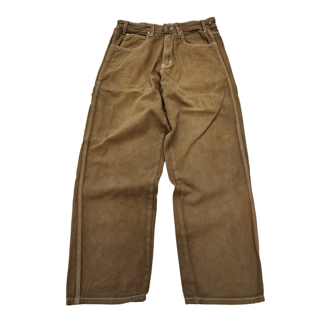 Butter Goods Brown Baggy Carpenter Pants (28)