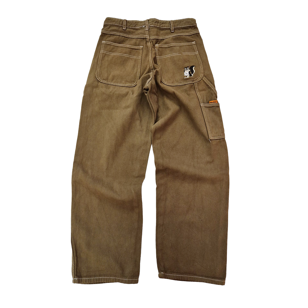 Butter Goods Brown Baggy Carpenter Pants (28)