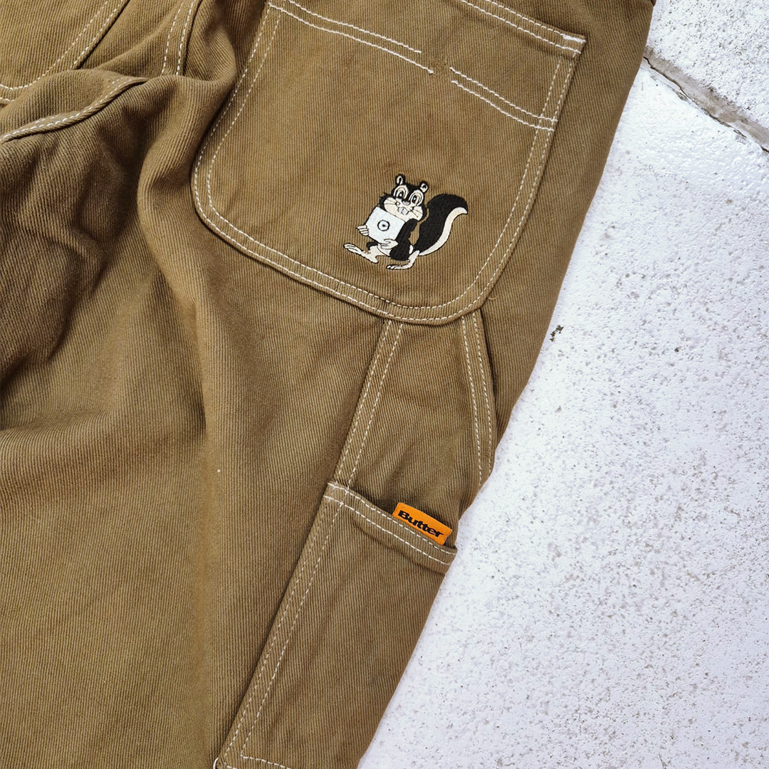 Butter Goods Brown Baggy Carpenter Pants (28)