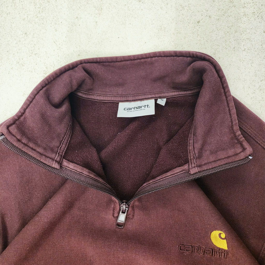 Carhartt Red 1/4 Zip Sweater (M)