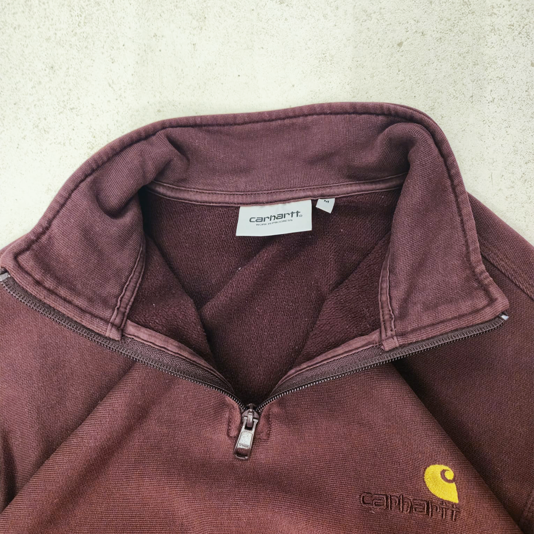 Carhartt Red 1/4 Zip Sweater (M)