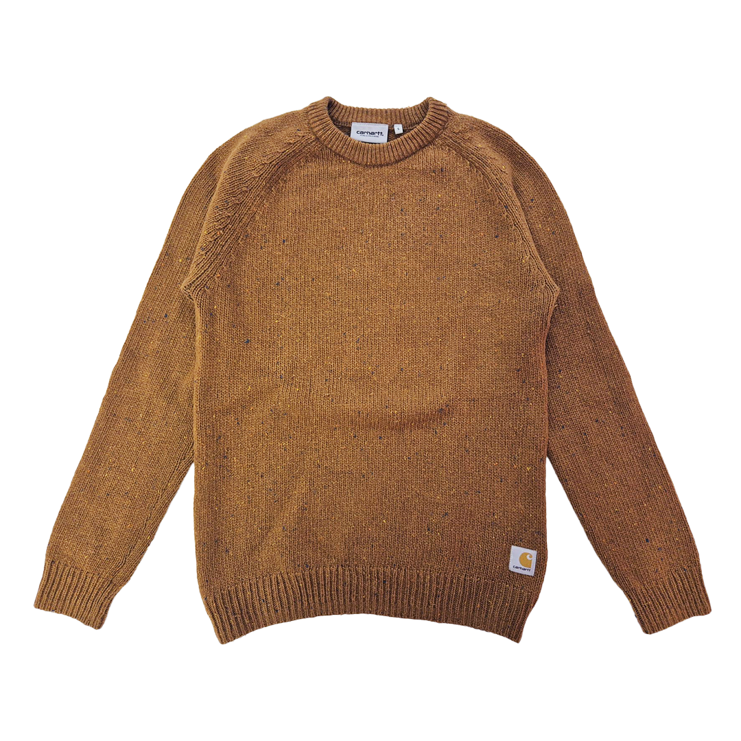 Carhartt Brown Knitted Anglistic Sweater (S)