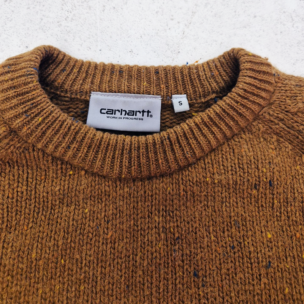 Carhartt Brown Knitted Anglistic Sweater (S)