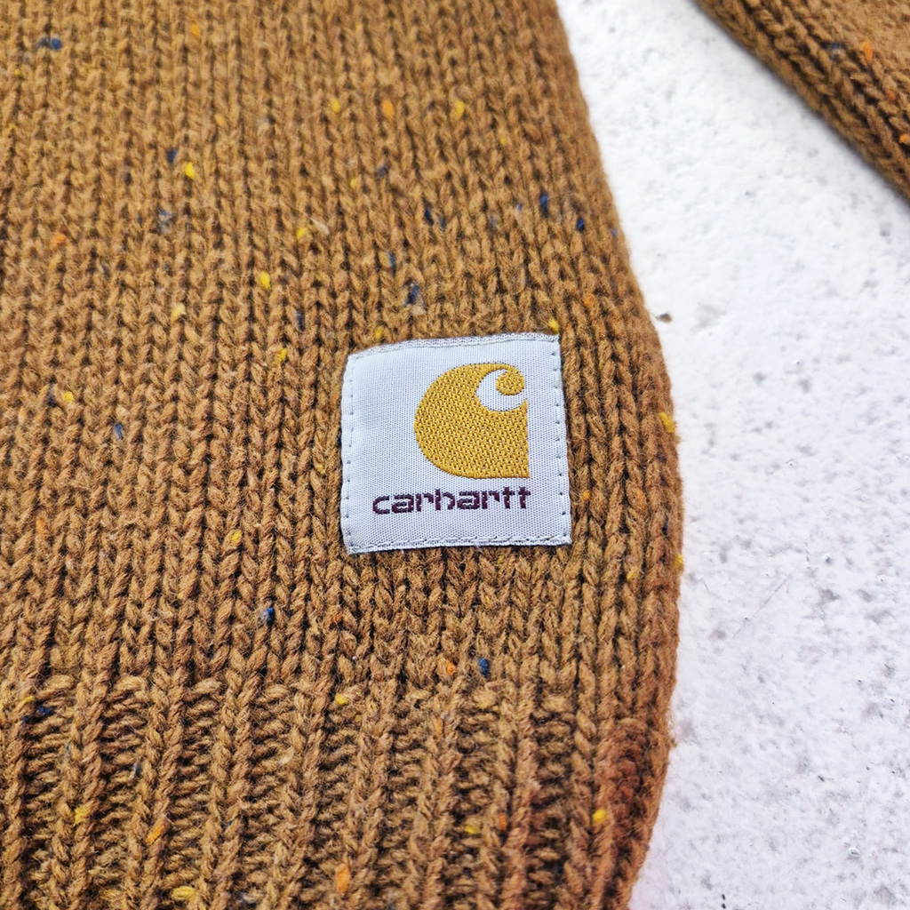 Carhartt Brown Knitted Anglistic Sweater (S)