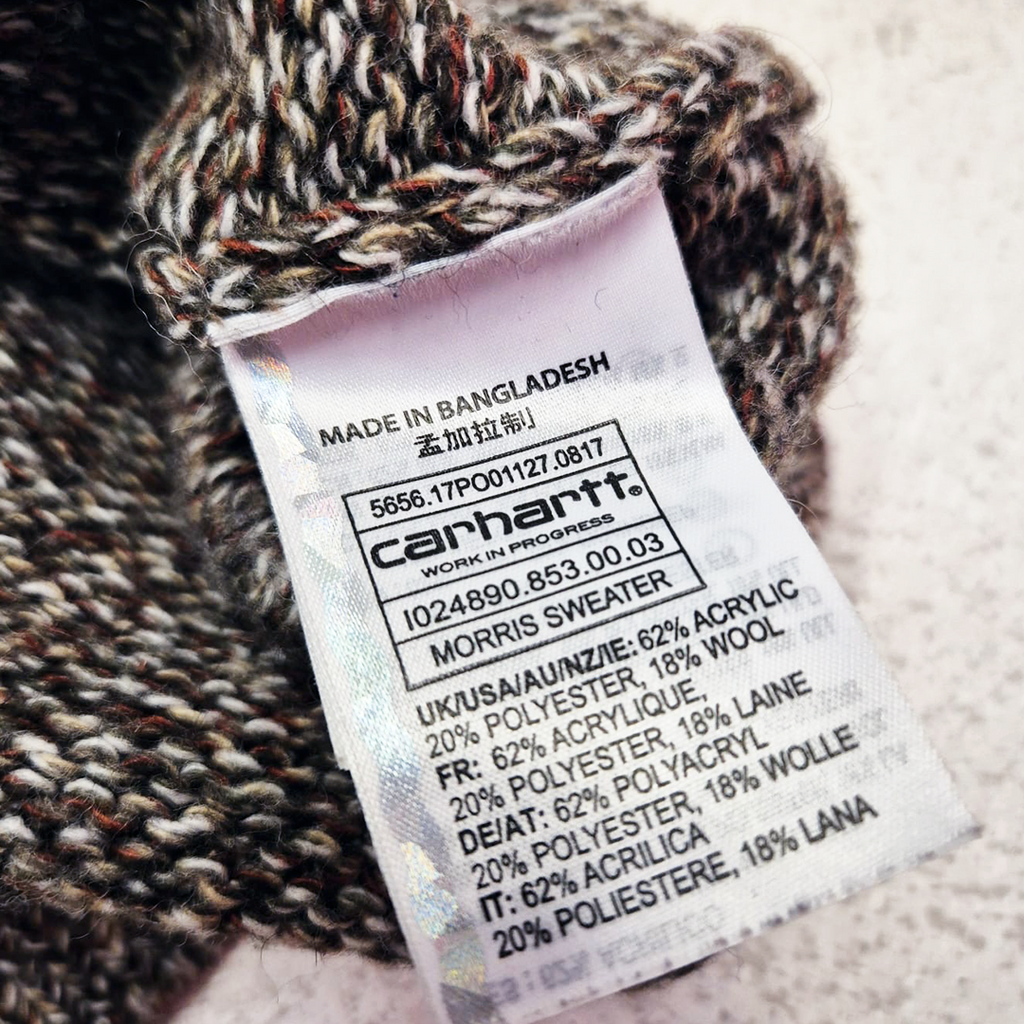 Carhartt Grey Knitted Morris Sweater (S)