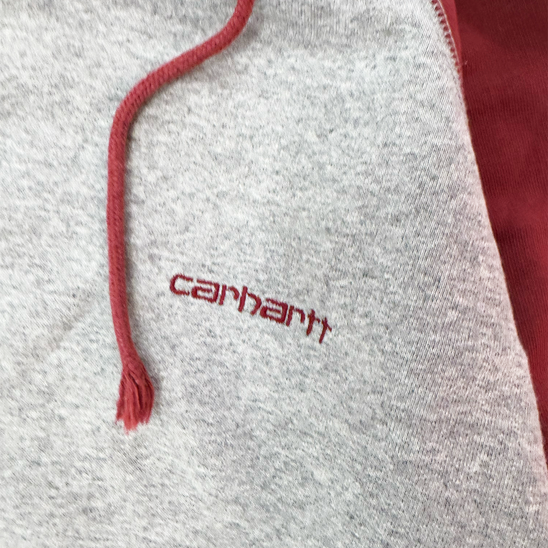 Carhartt Red and Grey Hoodie (S)