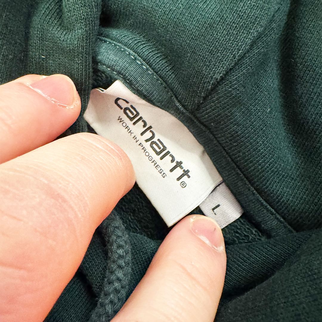 Carhartt Spellout Green Hoodie (L)